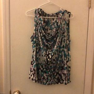 Worthington Dot Sleeveless Blouse